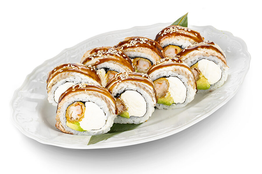 Ролл Угорь с креветками доставка