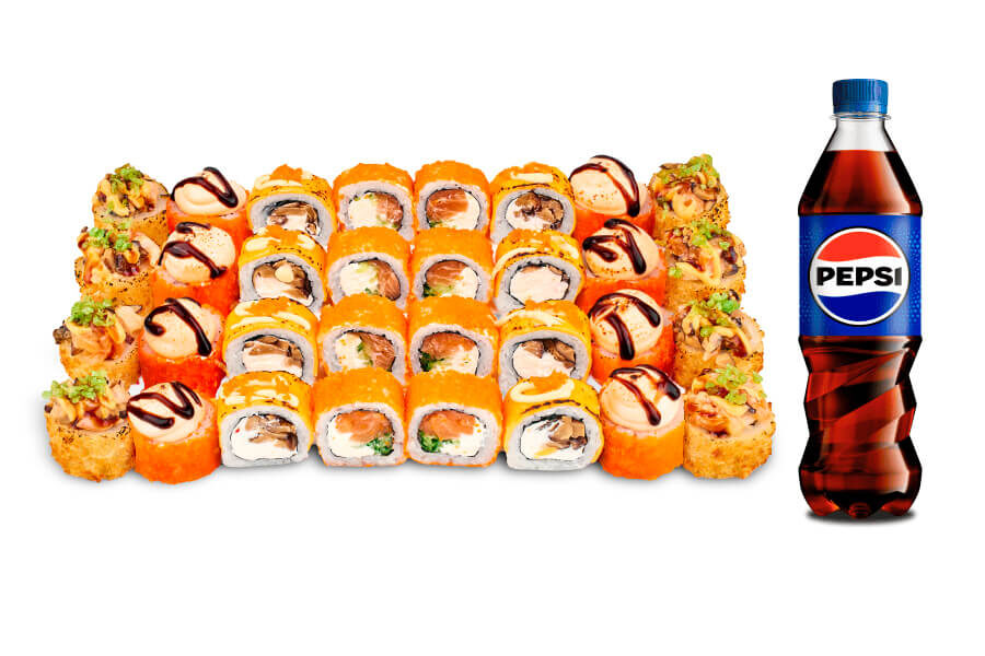 Суши-сет Для двоих + Pepsi 500 мл заказать 