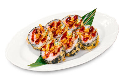 Темпура лосось & краб — 6 шт.