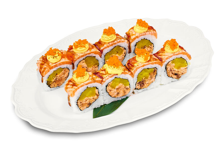 Ролл Лосось гриль на дом